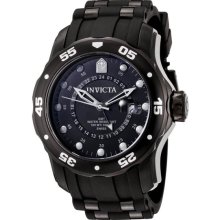 Black Stainless Steel 48mm Pro Diver GMT Swiss Quartz