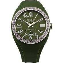 Boxer Zircons Roman Numerals Luminous Hunter Green Extra Soft Rubber