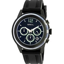 Breil 'Orchestra' Chronograph Rubber Strap Watch Black