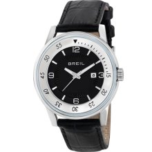 Breil 'Orchestra' Round Leather Strap Watch