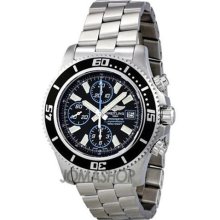 Breitling Aeromarine Superocean Chronograph II Black Dial Mens Watch A1334102-BA83SS