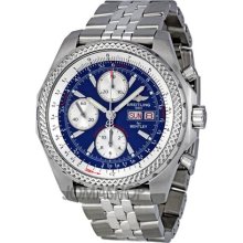 Breitling Bentley GT Blue Dial Chronograph Automatic Mens Watch A1336313-C649SS