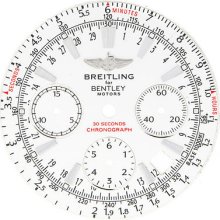 Breitling Bentley Motors A25362 Original Sticks White Mens Watch Dial