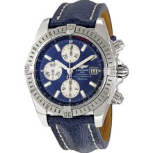 Breitling Chronomat Blue Dial Chronograph Mens Watch A1335611-C645BLLT