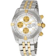 Breitling Chronomat Evolution Silver Dial Chronograph Mens Watch ...