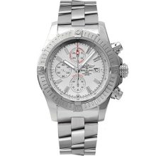 Breitling Men's A1337011-A660 Super Avenger New White Chronograph Dial Watch