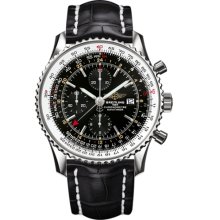 Breitling Men's Navitimer World Black Dial Watch A2432212.B726.761P