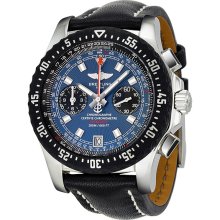 Breitling Skyracer Raven Chronograph Automatic Blue Dial Mens Watch A2736423-C804
