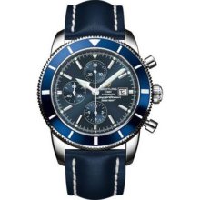 Breitling Superocean Heritage Chronographe Leather Strap A1332016/C758-leather-black-deployant