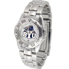 Brigham Young Cougars BYU Womens Steel Sports Watch
