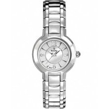 Bulova 96L147 Women's Fairlawn Dress Stainless Steel Silver White Dial