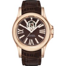 Bulova Accutron Watch, Mens Swiss Automatic Kirkwood Chocolate Brown C