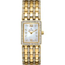 Bulova Crystal Gold-Tone Stainless Steel Ladies' Watch