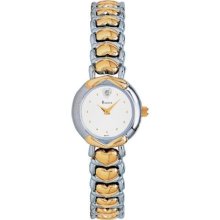 Bulova Diamond Two-Tone Heart Ladies Watch 98P11