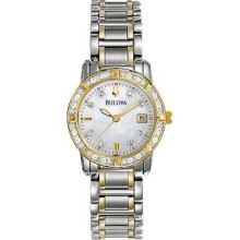 Bulova Diamond Two-Tone Stainless Steel Ladies' Watch