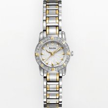 Bulova Highbridge Stainless Steel Two Tone Diamond Accent Watch -