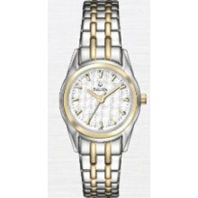 Bulova Ladies` 2-tone Round Dial Dress Watch