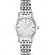 Bulova Ladies Dress Watch Stainless Case and Bracelet 96L131