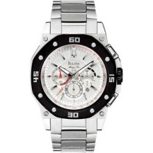 Bulova Marine Star Chronograph for Men Stainless & Black 98B119