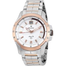 Bulova Men's Stainless Steel Marine Star Watch (Bulova Men's Marin Bracelet Watch)