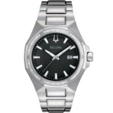 Bulova Silver Tone From the Sport Diamond Collection Watch