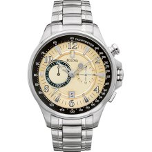 Bulova Stainless Steel 44mm Adventurer Chronograph Watch