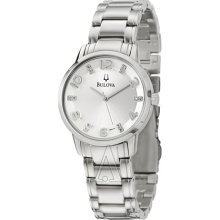 Bulova Women's 96P111 Diamond Silver Dial Bracelet Watch