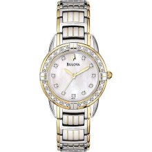 Bulova Women's Diamond Accented Calendar Watch #98R109