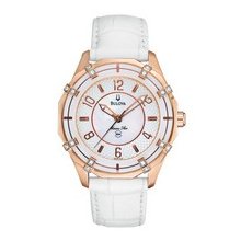 Bulova Womens Diamond Marine Star Leather strap 98R150