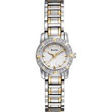 Bulova Women's Diamond Two-Tone Stainless Steel Watch Women's
