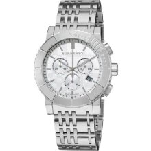 Burberry Men's Bu2303 Trench Chronograph White Chronograph Dial Watch