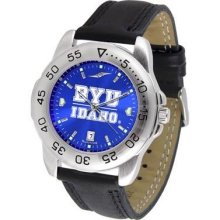 BYU Brigham Young University Men's Leather Band Sports Watch