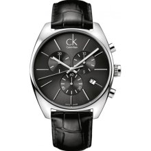 Calvin Klein K2F27107 Watch Exchange Mens - Black Dial Stainless Steel Case Quartz Movement