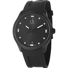 Calvin Klein Men's 'Visible' Black Stainless Steel Swiss Quartz Watch