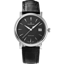 Candino Men's Quartz Watch With Black Dial Analogue Display And Black Leather Strap C4487/3