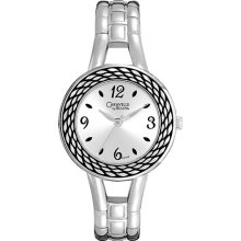 Caravelle by Bulova Silver-Tone Bangle Watch