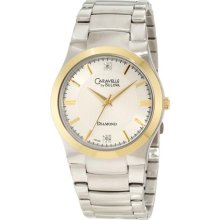 Caravelle by Bulova Watch, Mens Diamond Accent Stainless Steel Bracele