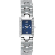 Caravelle by Bulova Women's 43L38 Crystal Accented Blue Dial Watch
