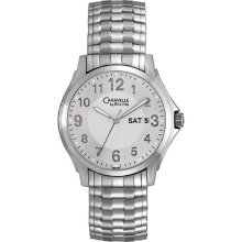 Caravelle Expansion Bracelet Silver Dial Men's watch #43C107