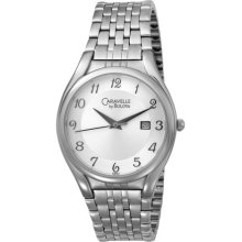 Caravelle Men's 43B011 Silver and White Dial Watch