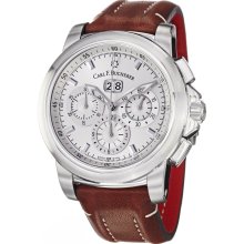 Carl F. Bucherer Men's 'Patravi' Silver Dial Chronograph Strap Watch