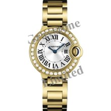 Cartier Ballon Bleu 18K Yellow Gold Diamond Ladies Watch WE9001Z3