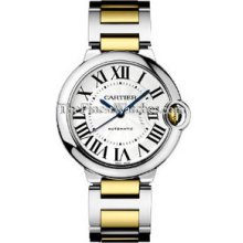 Cartier Ballon Bleu 36mm Automatic Two-Tone Watch W6920047