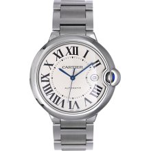 Cartier Ballon Bleu Men's Stainless Steel Watch W69012Z4