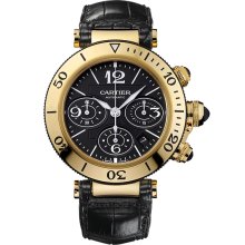 Cartier Men's Pasha Black Dial Watch W3030017