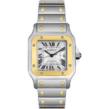 Cartier Men's Santos Galbee Silver Dial Watch W20058C4