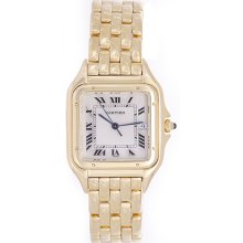 Cartier Panther 18k Yellow Gold Men's Quartz Watch with Date W25014B9