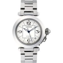 Cartier : Pasha C Big Date : W31058M7 : Stainless Steel