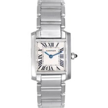 Cartier Tank Francaise 18K White Gold Ladies Watch W50012S3