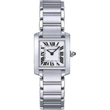 Cartier Tank Francaise 18kt White Gold Ladies Watch W50012S3